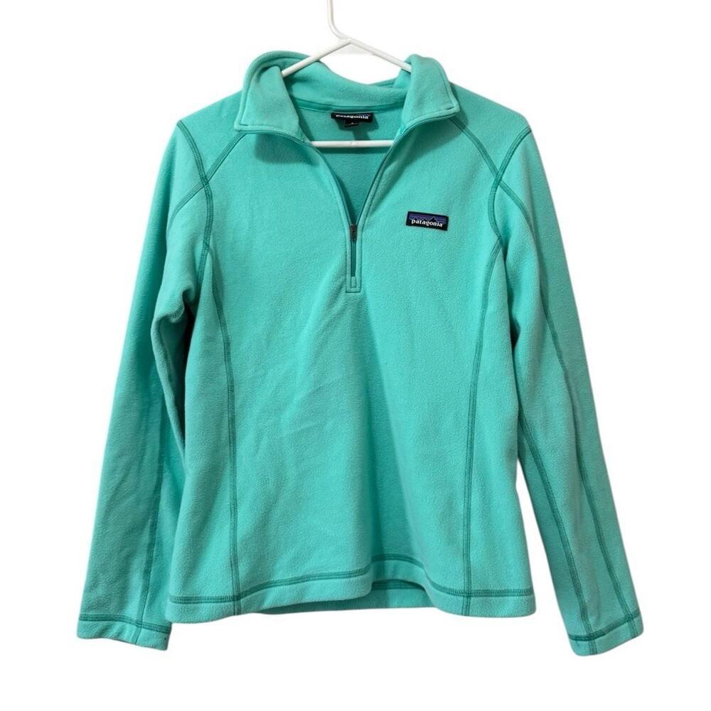 Patagonia Women Size Small‎ Regular Micro-D Fleece 1/4 Zip Sweater/Jacket Preppy